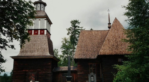 Una iglesia remota en Finlandia