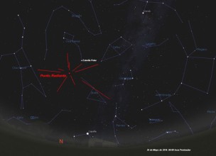 Lluvia de meteoros el 24 de mayo próximo