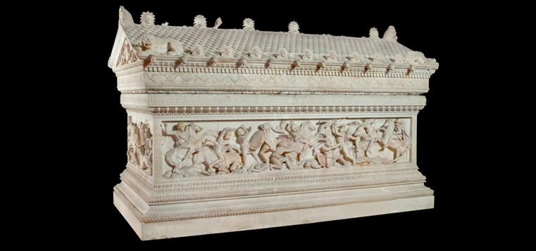 Sarcófago de Alejandro, c.310 a.C. Fuente de imágenes: Museo Arqueológico de Estambul 
