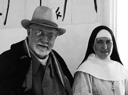 Matisse junto a la Hermana Jacques-Marie.