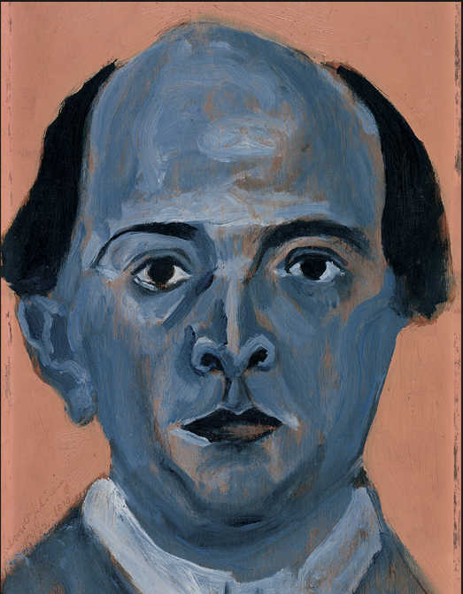 Autorretrato en azul (1910), Arnold Schonberg, Centro Arnold Schonberg, Viena.