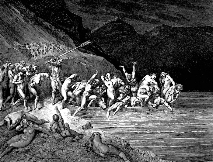 En su descripción del infierno, donde hordas de diablos martirizan a los pecadores, Dante despliega una espeluznante fantasía, de ahí el adjetivo “dantesco”. Foto: Wikipedia