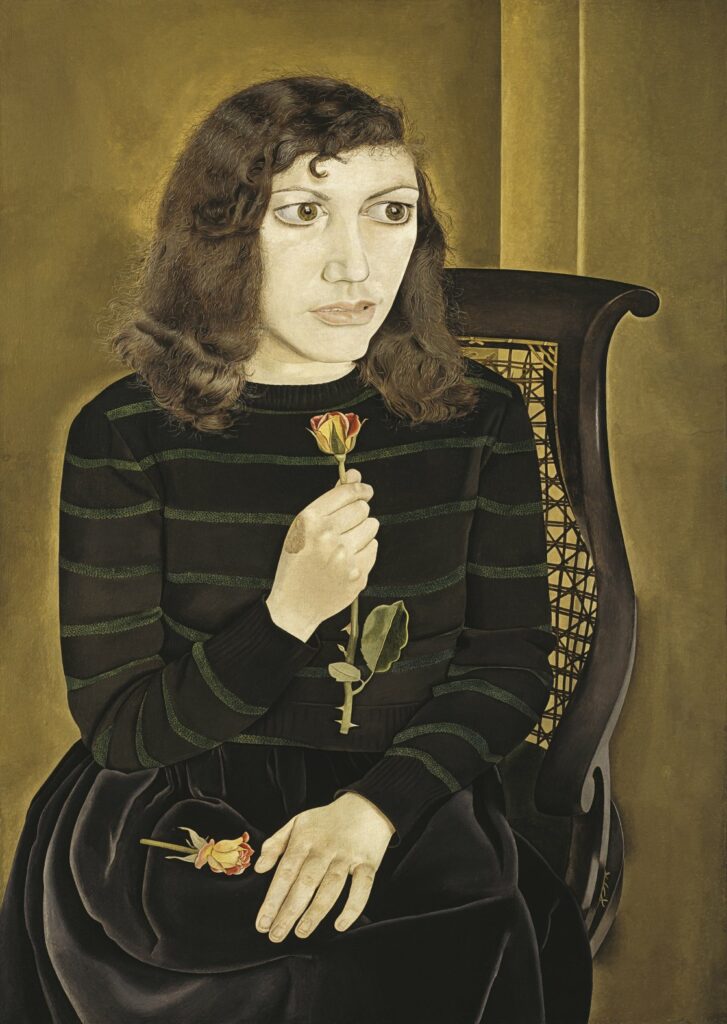Muchacha con rosas, 1947-1948.